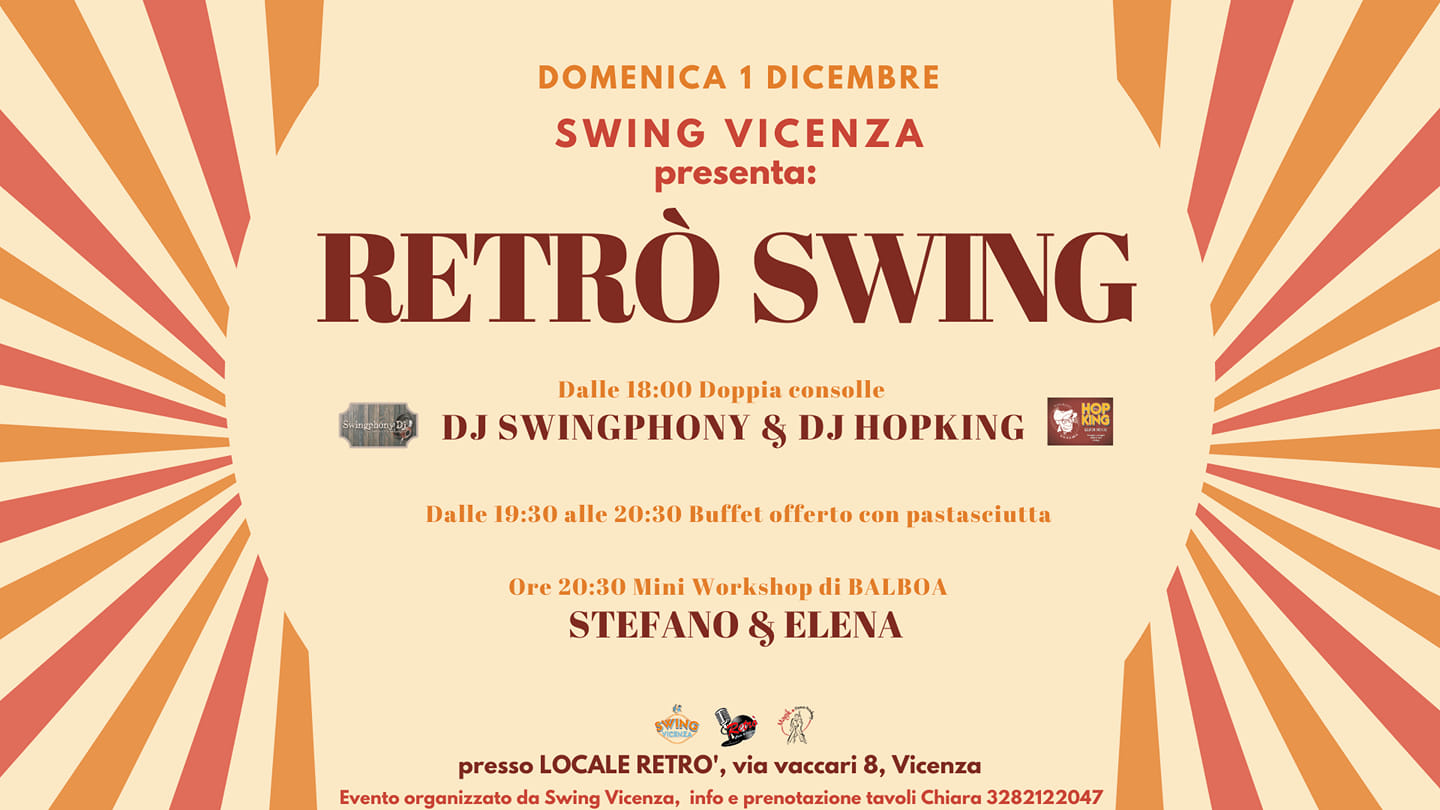 The Retrò Swing - Aperitivo & Lindy Hop