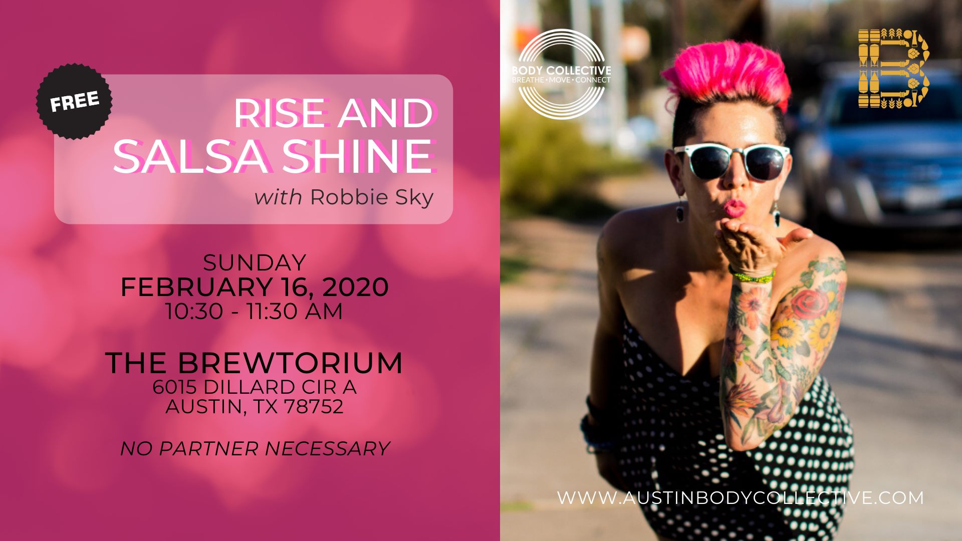 Free Rise and Salsa Shine with Robbie Sky