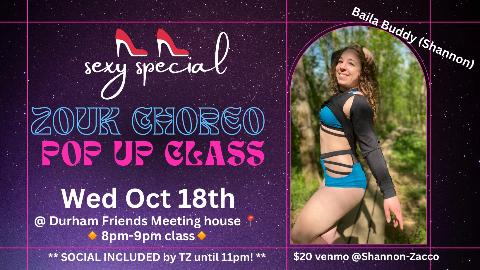 Pop up Zouk Styling Choreo Class!