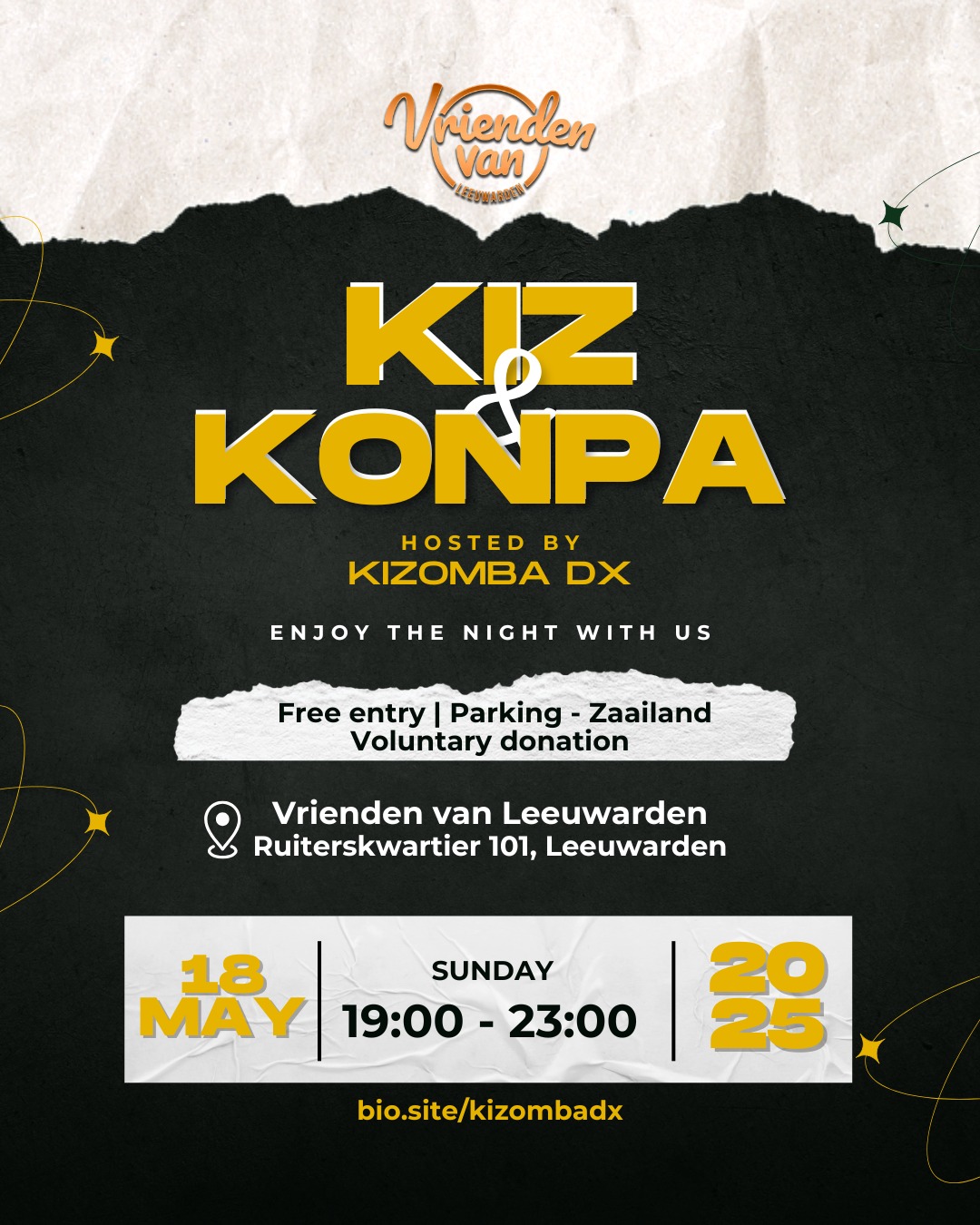KIZ & KONPA SOCIAL (FREE ENTRY) - LEEUWARDEN