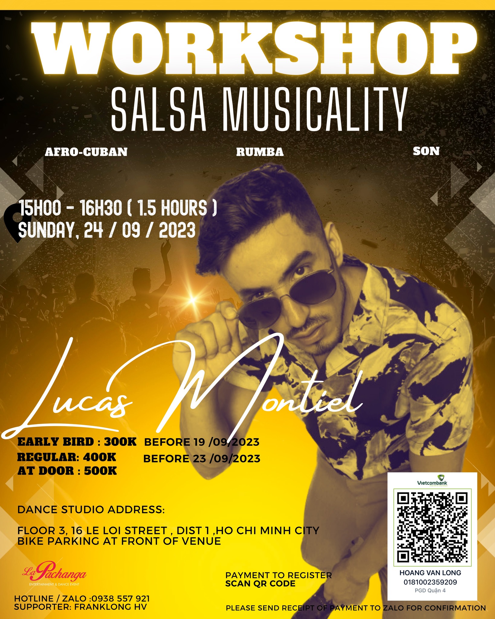 Salsa Musicality Workshop with Lucas Montiel in Saigon