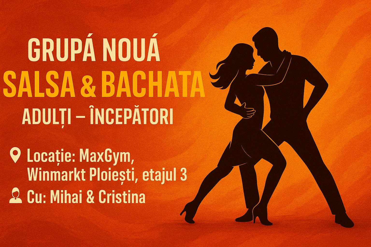 Salsa & Bachata Grupa Incepatori 🥳