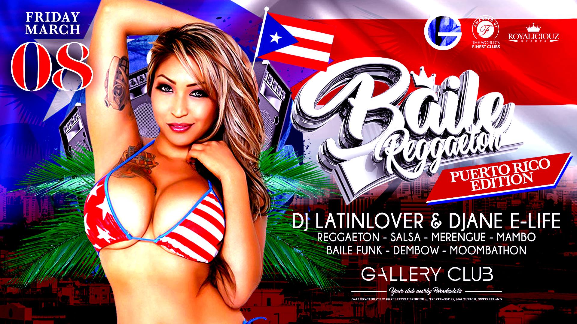 Baile Reggaeton • Fri 08.03.2019 • Gallery Club