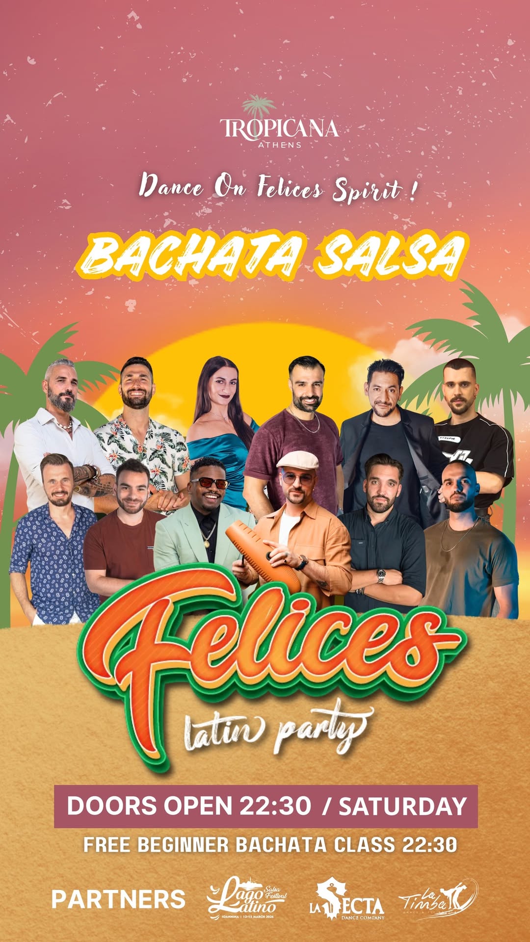 BACHATA SALSA PARTY 9 August FELICES On Saturday At Tropicana Latin Bar Athens