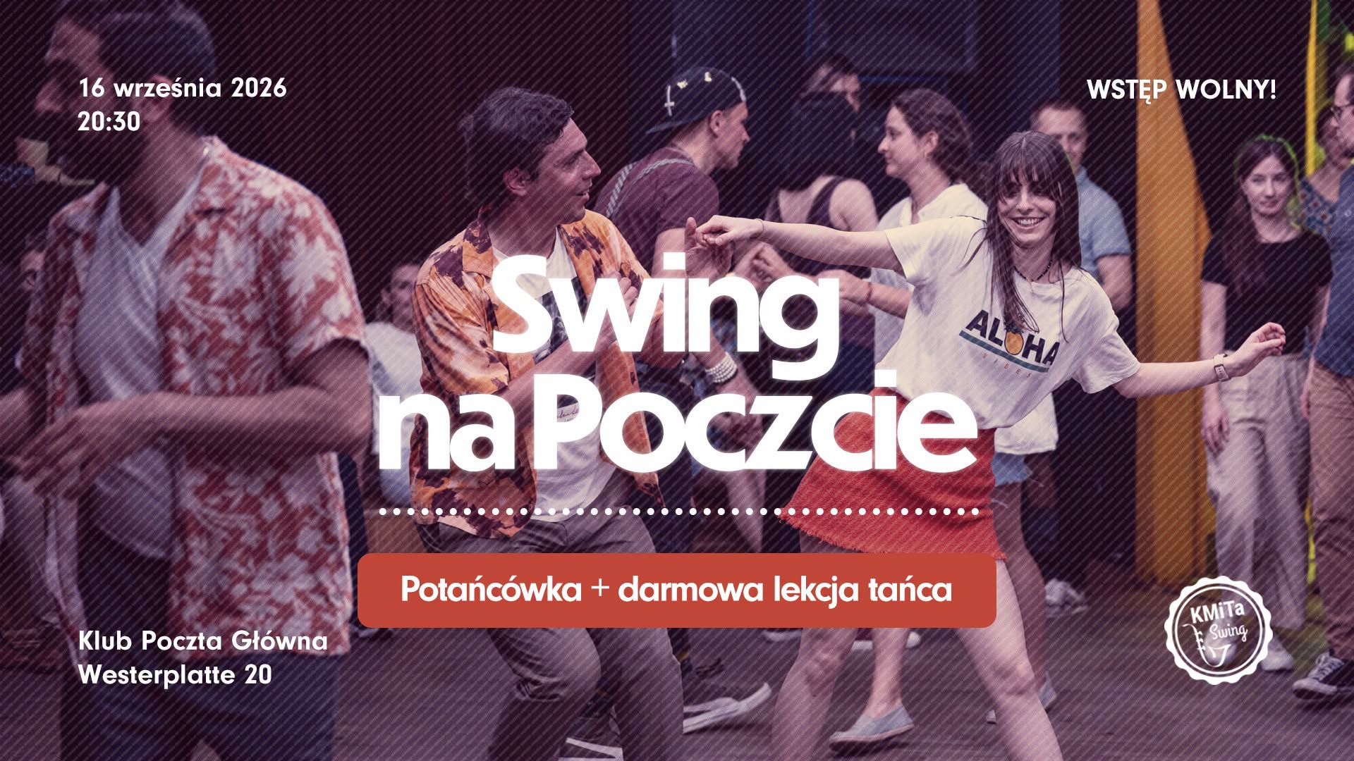⭐ Swingowa potańcówka na Poczcie + darmowa lekcja tańca ⭐ 16.09