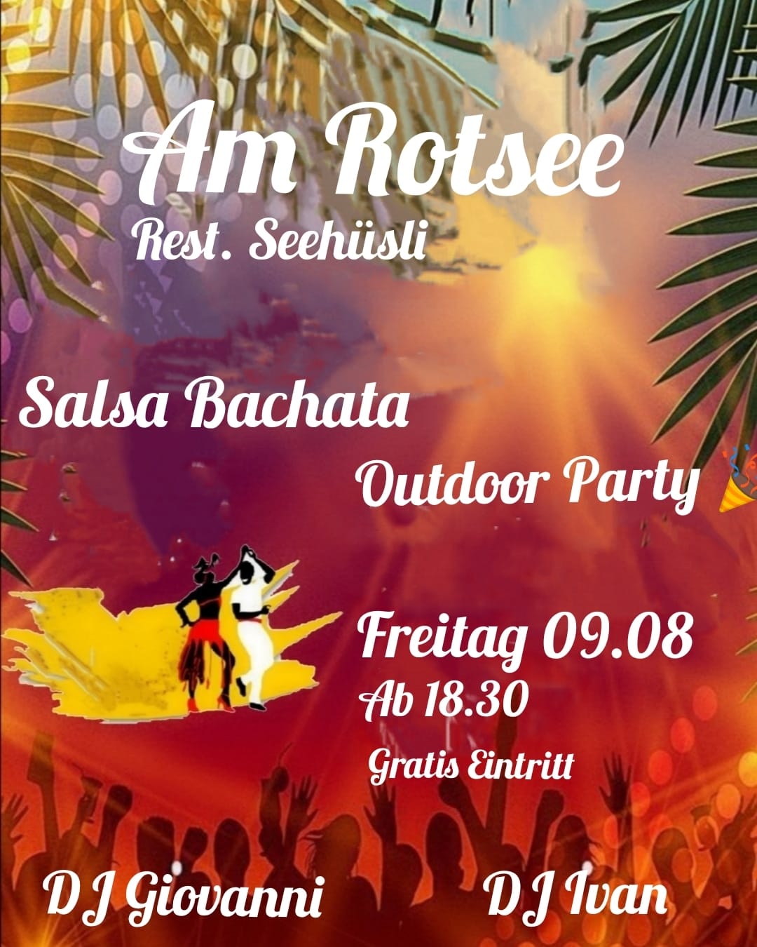 outdoor Salsa Bachata Party direkt am Rotsee Luzern