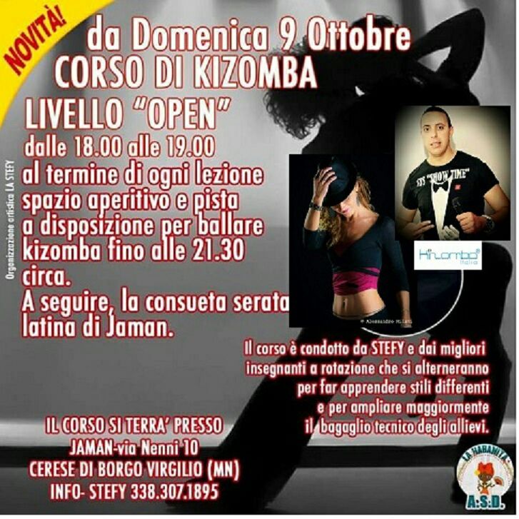 Stage KIZOMBA al Jaman - LADY MAN STYLE e COPPIA