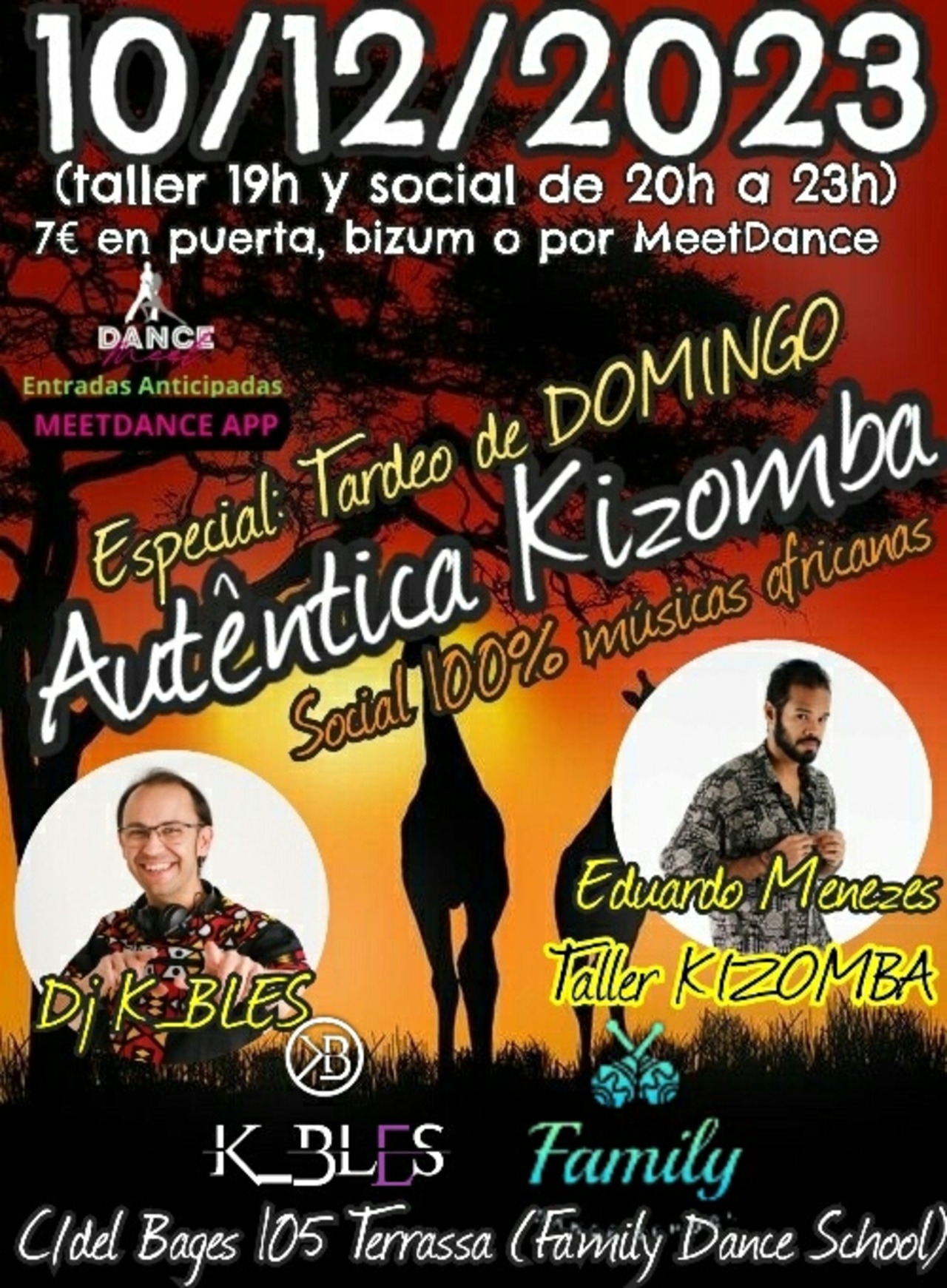 Autèntica Kizomba 10 12 2023 Especial Tardeo de DOMINGO (100% músicas africanas) Terrassa
