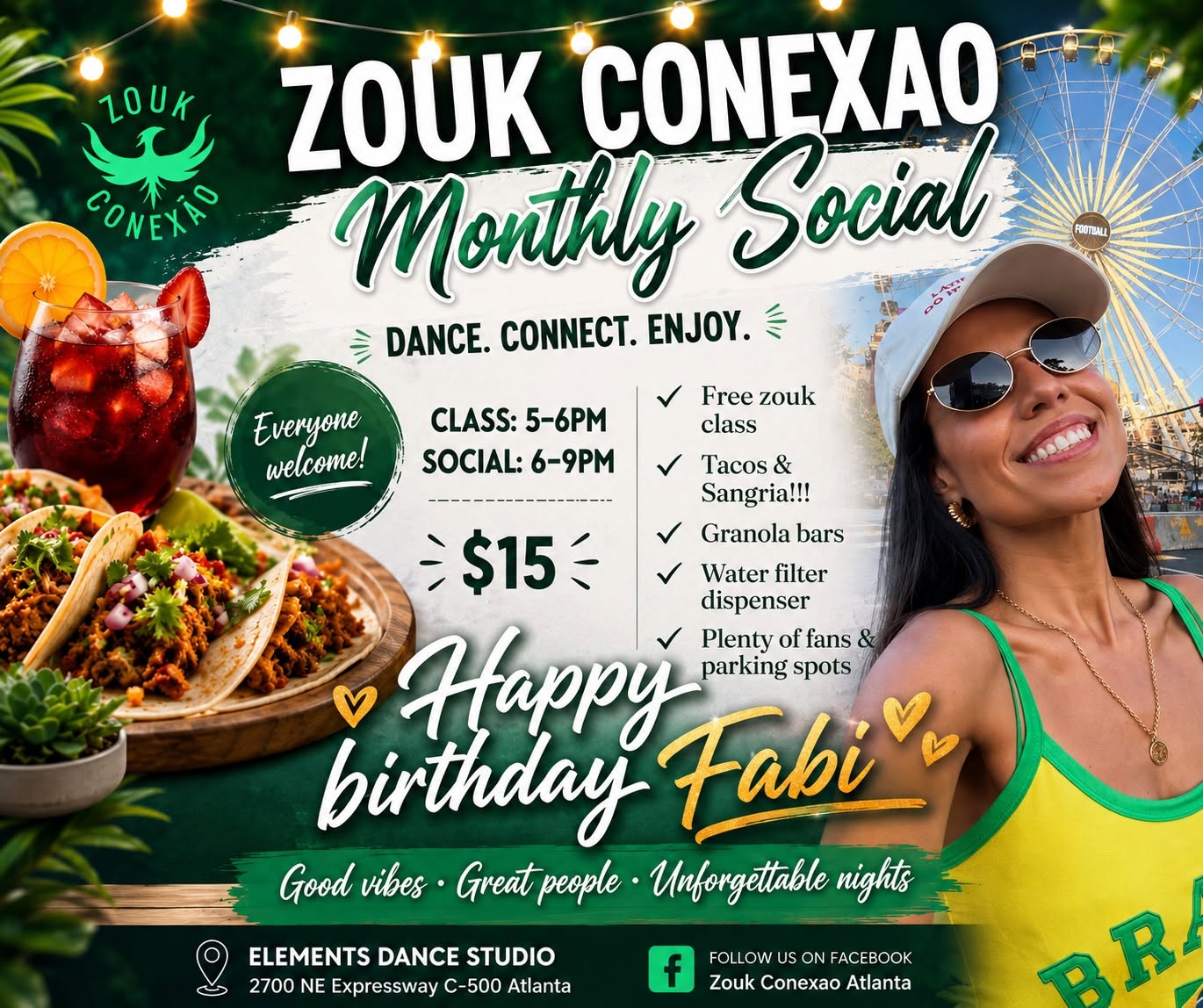 Zouk Conexão Monthly Social Tacos Sangria @Elements