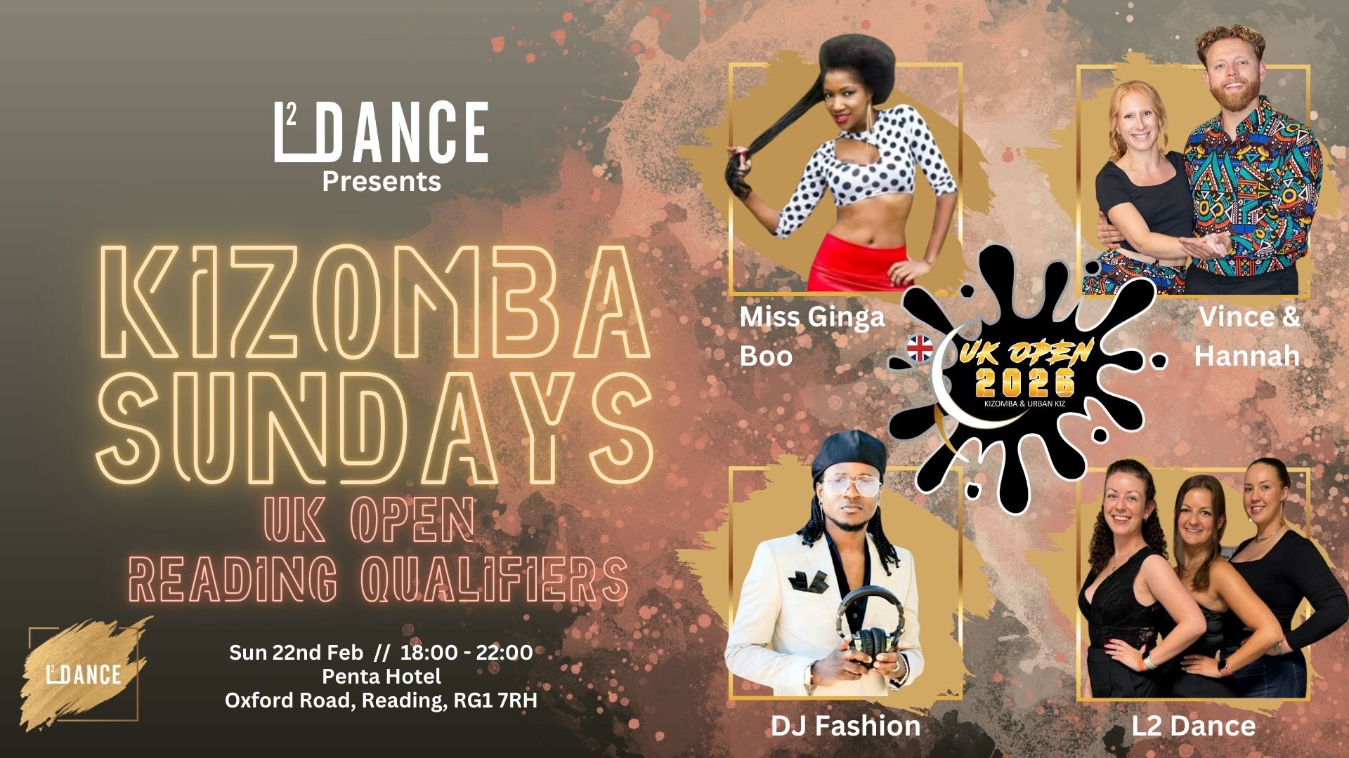 Kizomba Sundays - L2 Dance 💥UK Open 2026 Reading Qualifiers💥