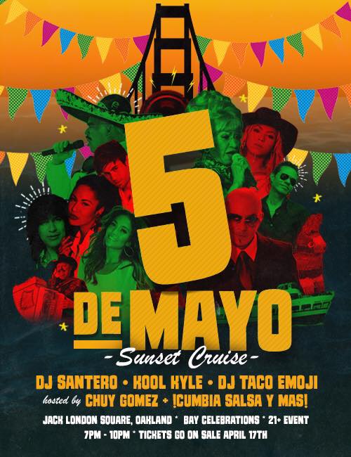 Today 7pm 5 de Mayo Sunset Boat Cruise