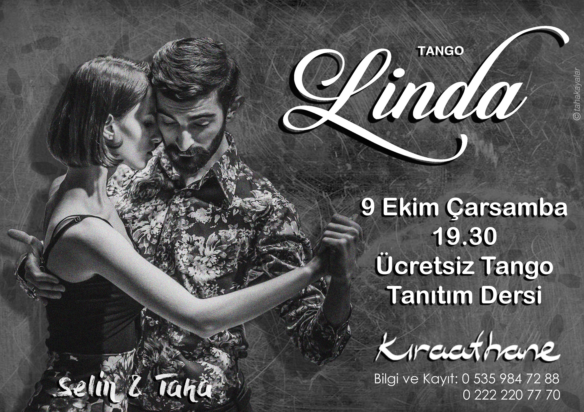 Ücretsiz Tango Tanıtım Dersi 9 Ekim Çarşamba 19.30