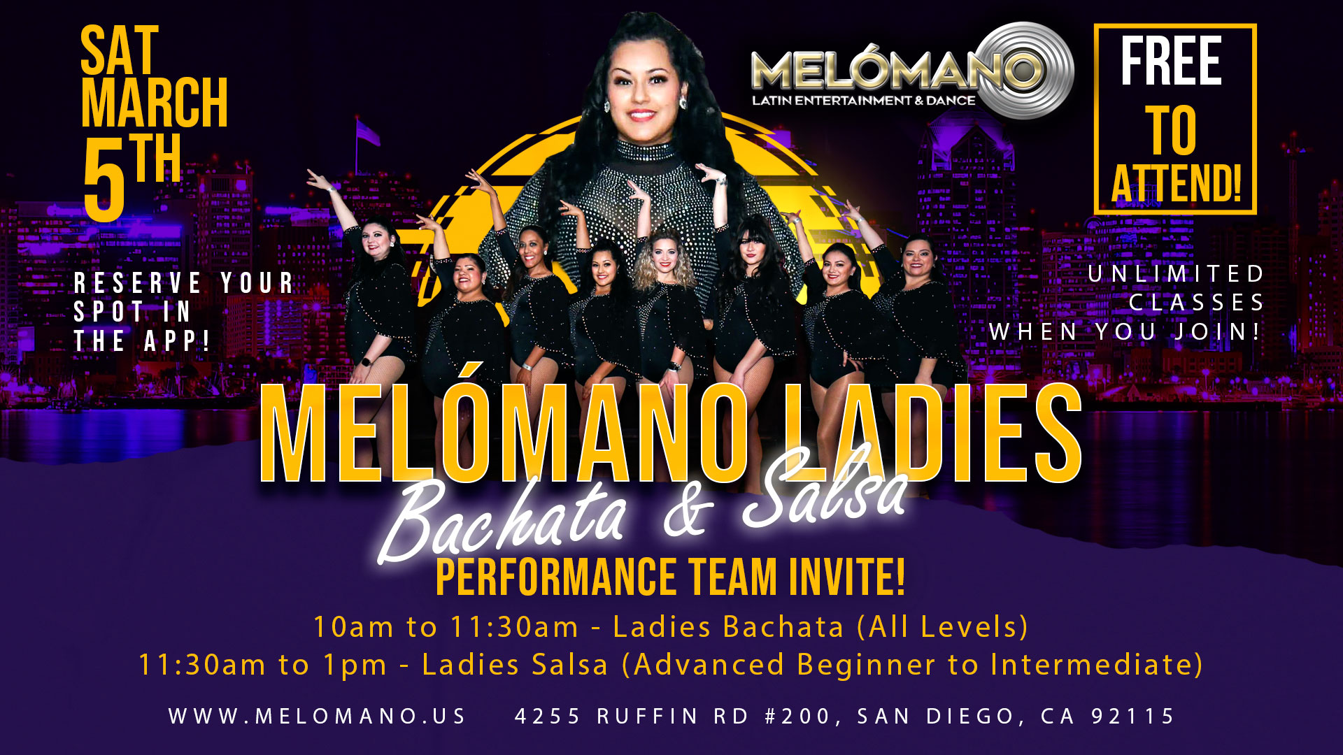 Ladies Salsa & Bachata Performance Team Invite!