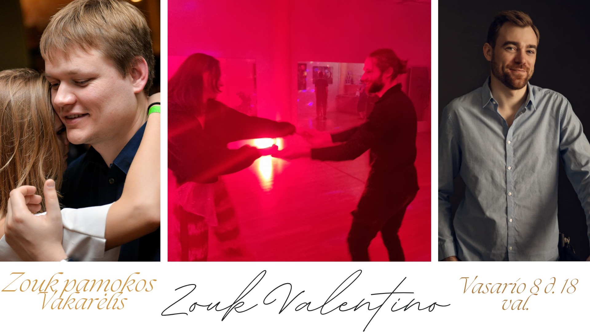 Zouk Valentino! Pamokos + vakarėlis