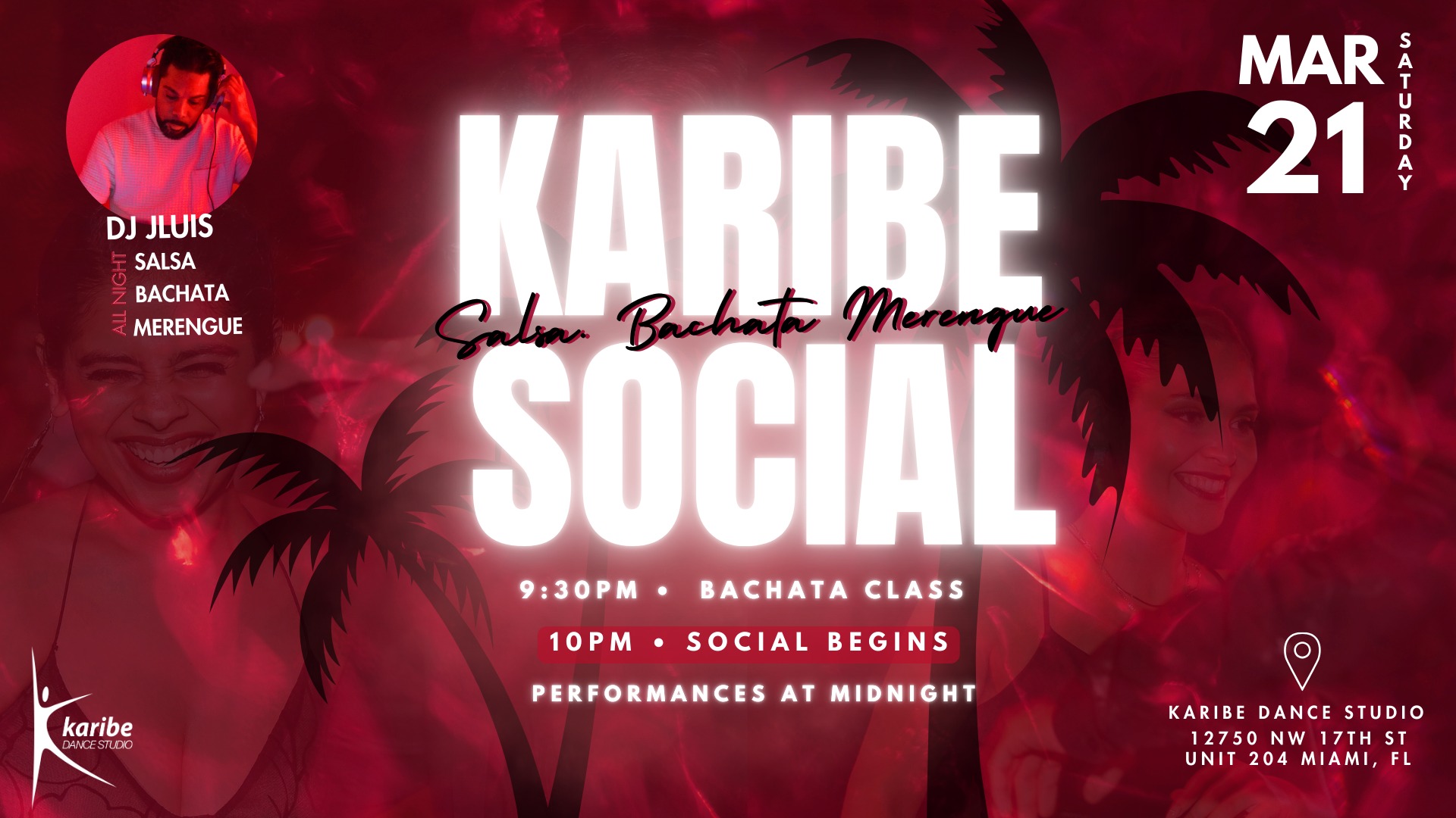 Karibe March Social - Salsa, Bachata & Merengue