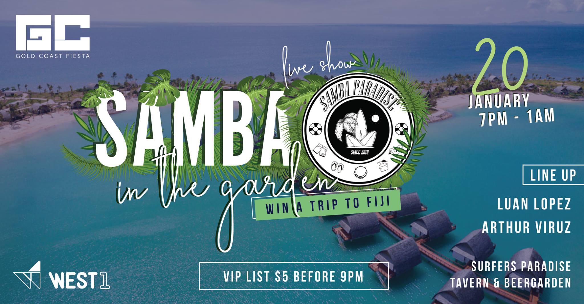 Samba in the Garden II - Samba Paradise te leva pra FIJI!