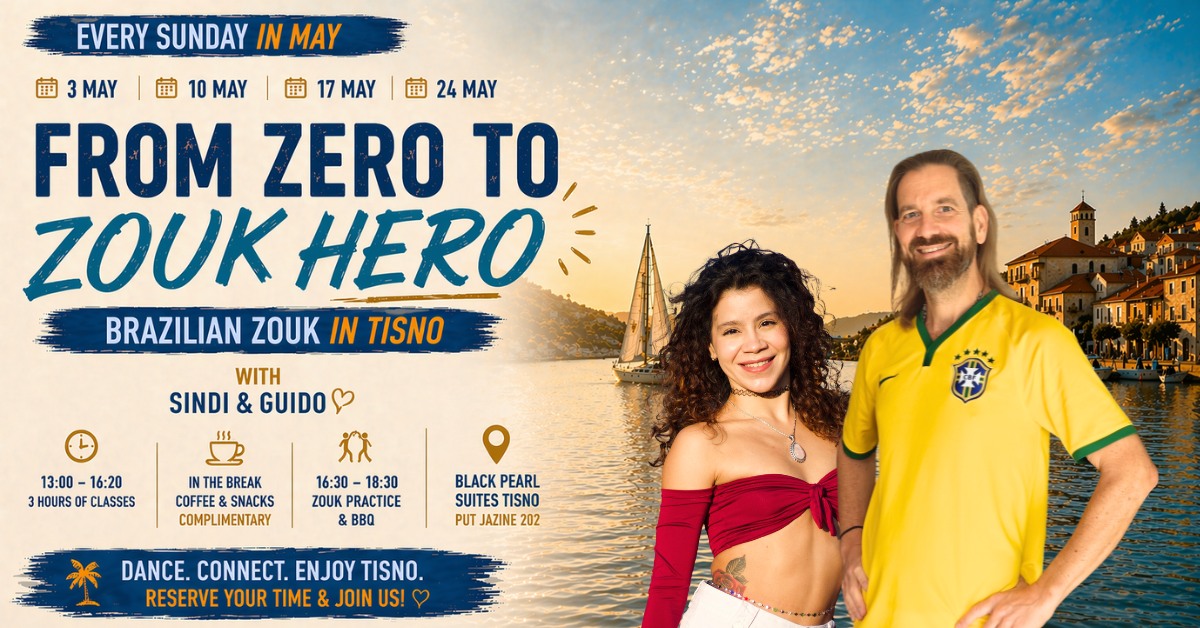 From Zero to Zouk Hero Brazilian Zouk in Tisno Coffee, Snacks & BBQ