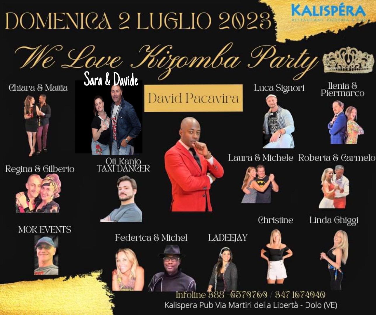 "WE LOVE KIZOMBA" PARTY - DOMENICA 2 LUGLIO 2023