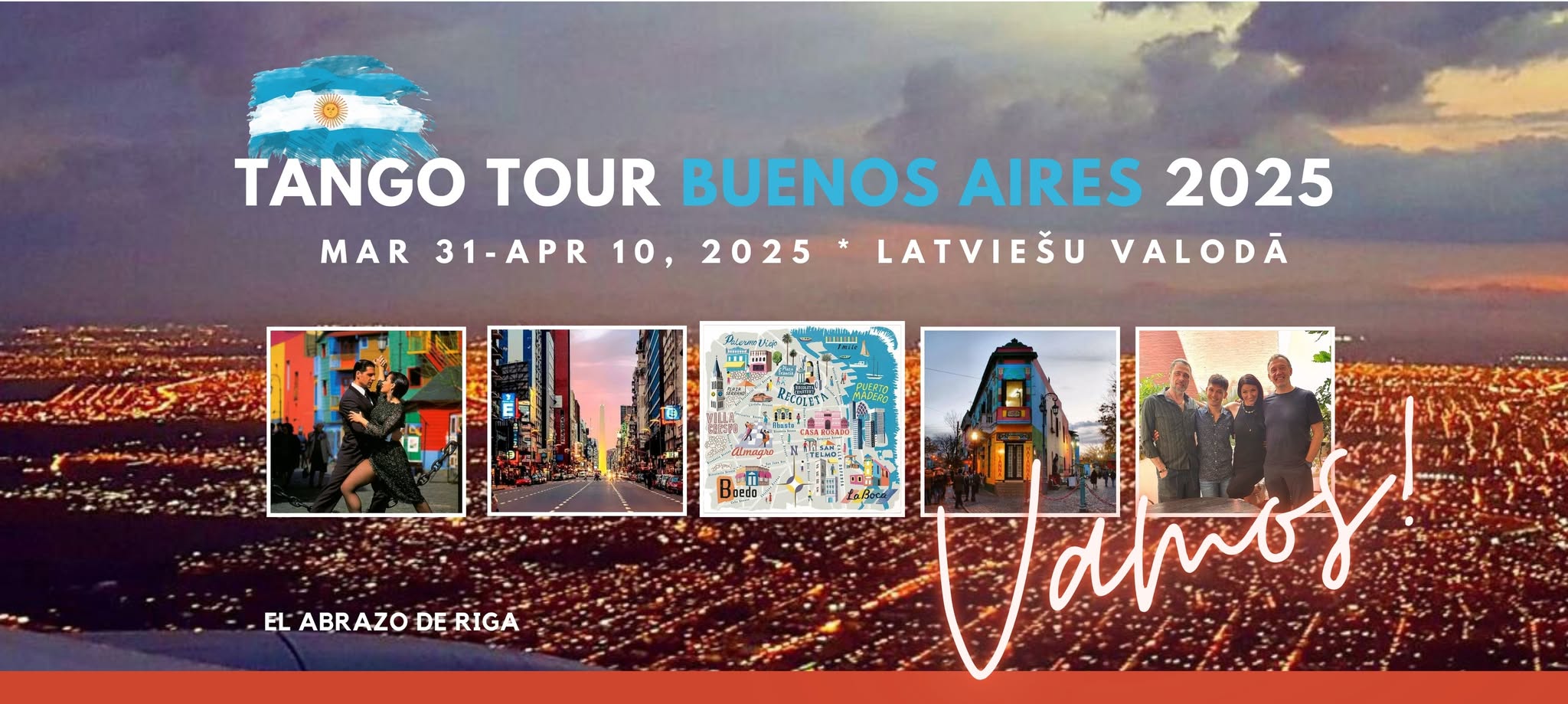 TANGO TOUR BUENOS AIRES 2025 * Mar 31-Apr 10, 2025 * latviešu valodā
