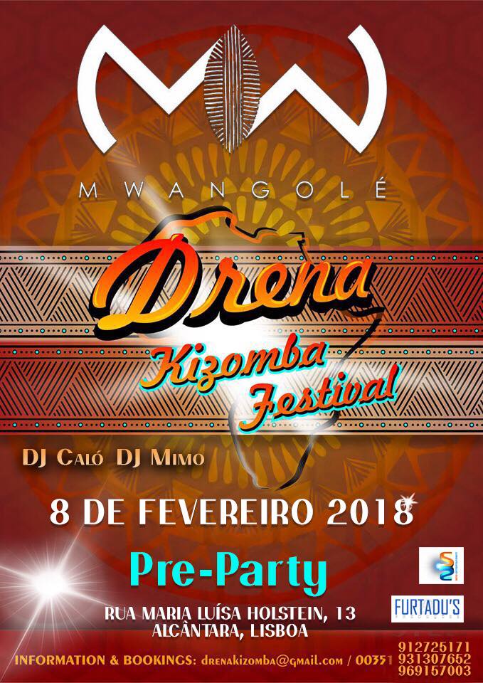 PreParty DRENA Kizomba Festival Lisbon - Discoteca Mwangole