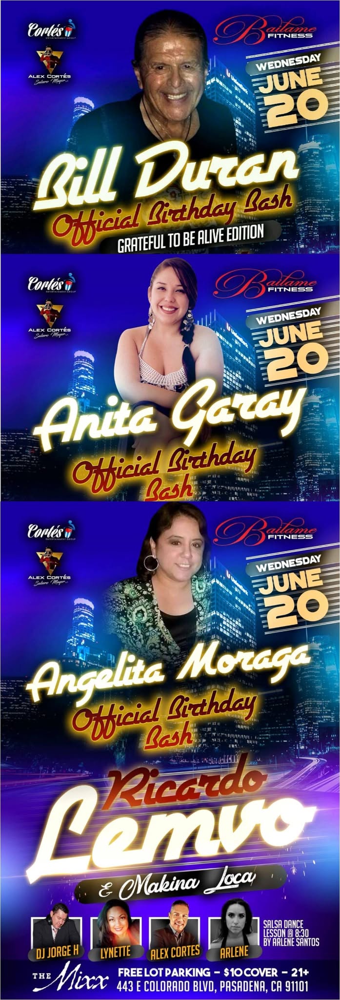 Bill, Anita & Angelita's Birthday Bash with Ricardo Lemvo LIVE!