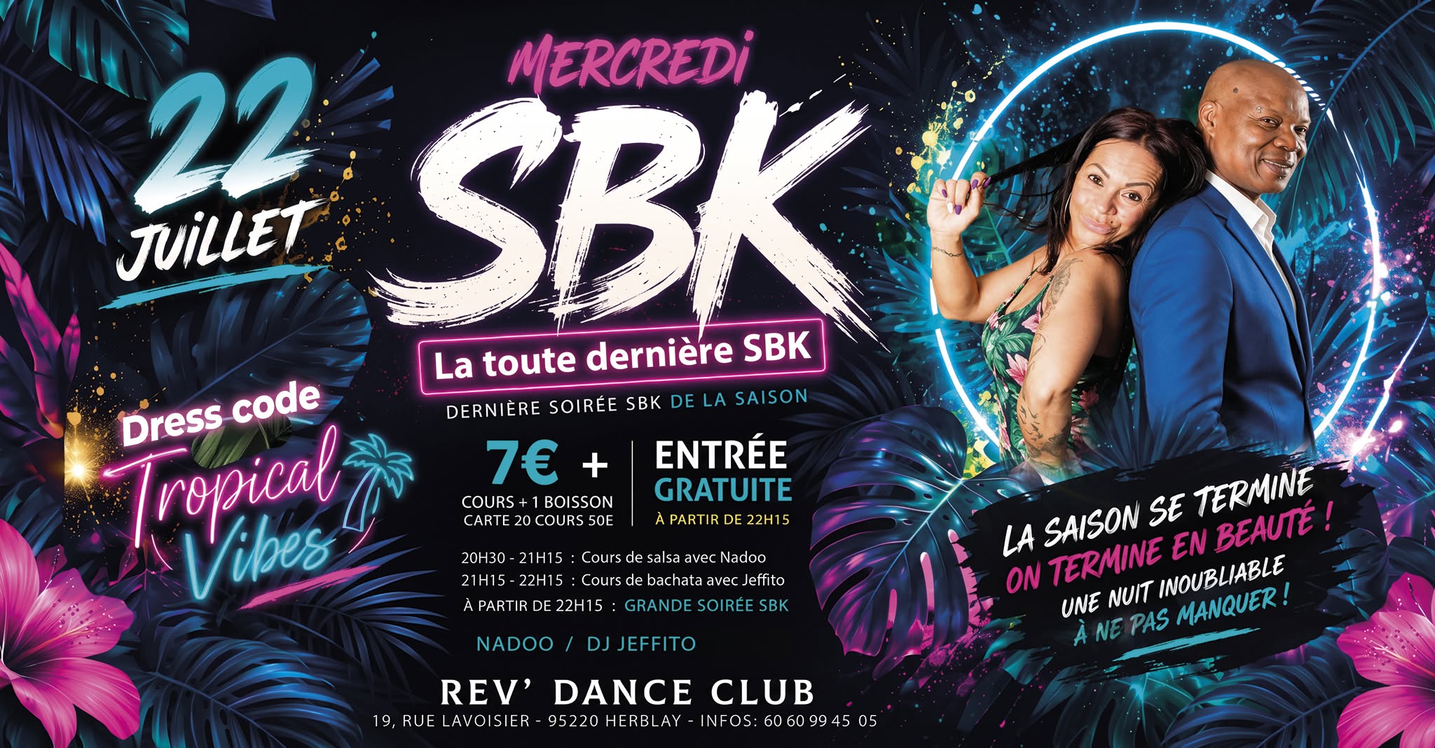 Mercredi 22 juillet 2026 - Mercredi SBK - Nadoo & DJ Jeffito