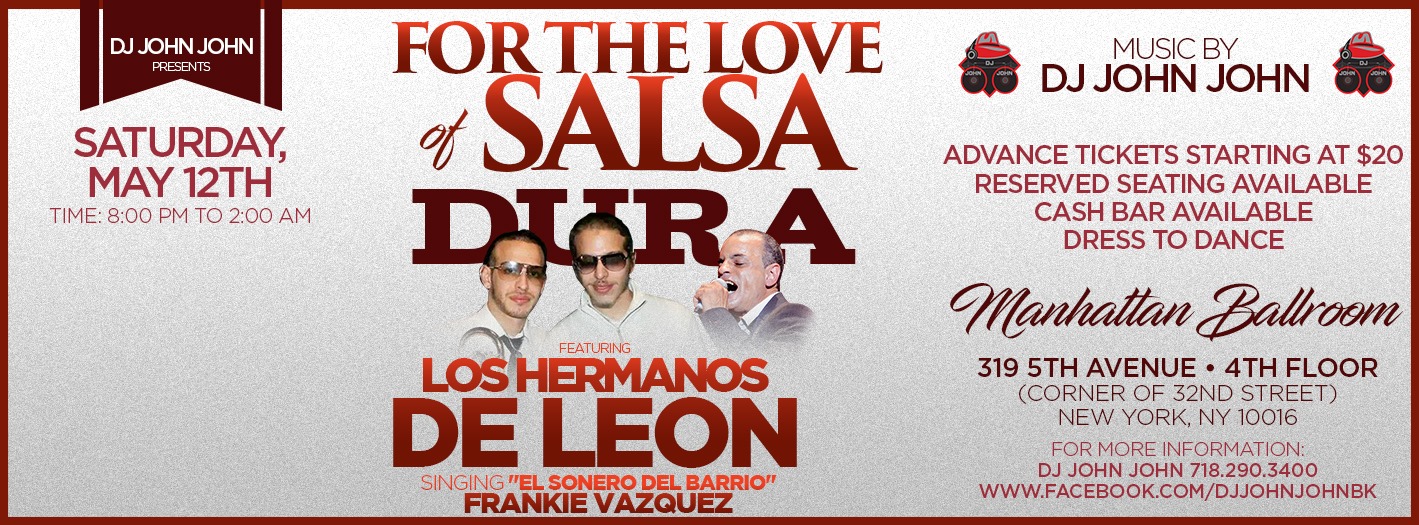 For The Love Of Salsa DURA featuring Los Hermanos DeLeon