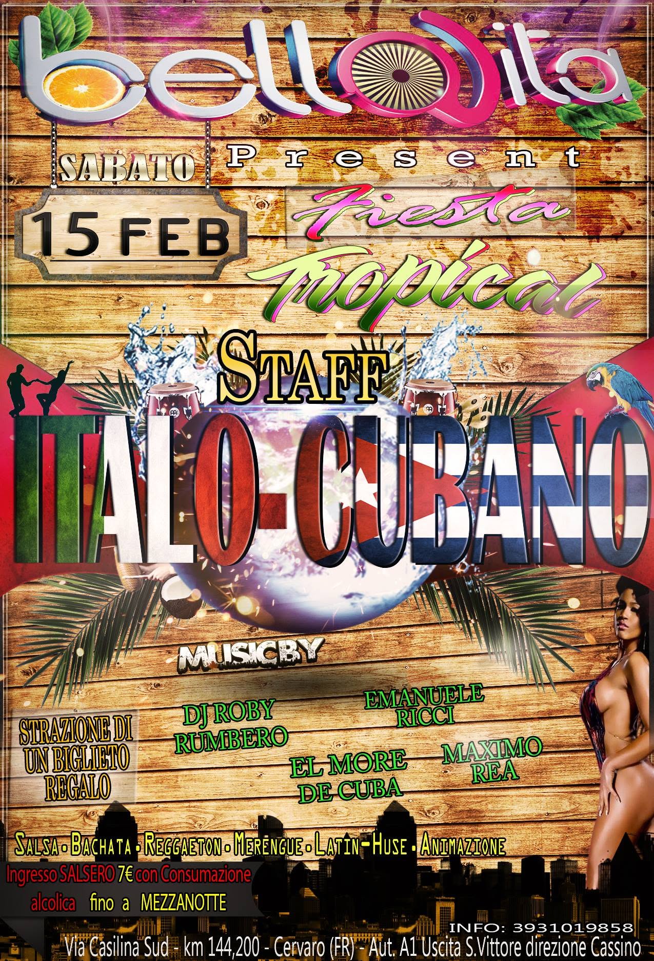 BELLAVITA ----- FIESTA TROPICAL---- presenta: Staff ITALO-CUBANO
