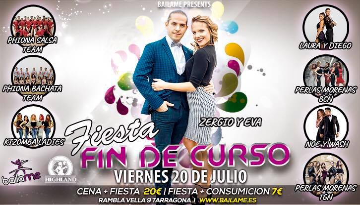 ¡Fiesta Fin de Curso - Báilame Tarragona!
