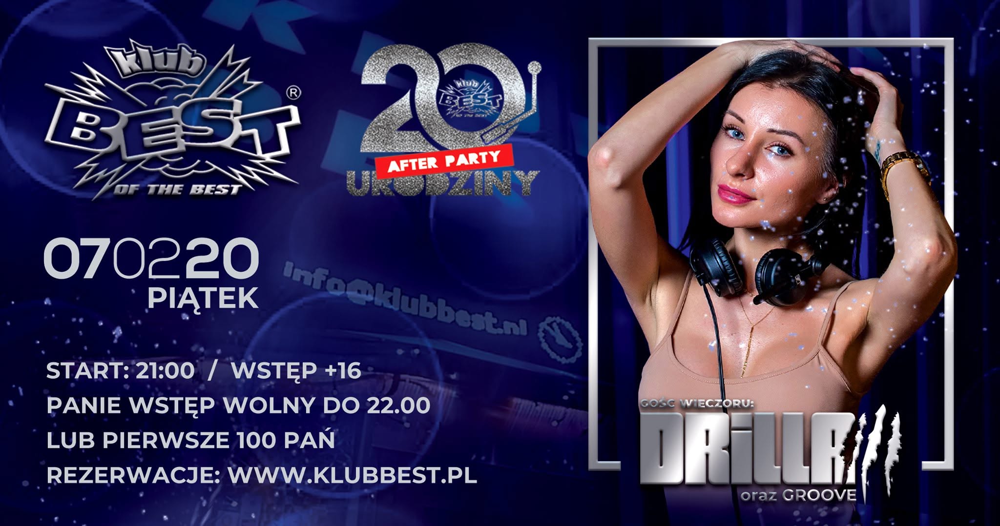 07 02 - Drilla Groove piątek panie free do 22.00