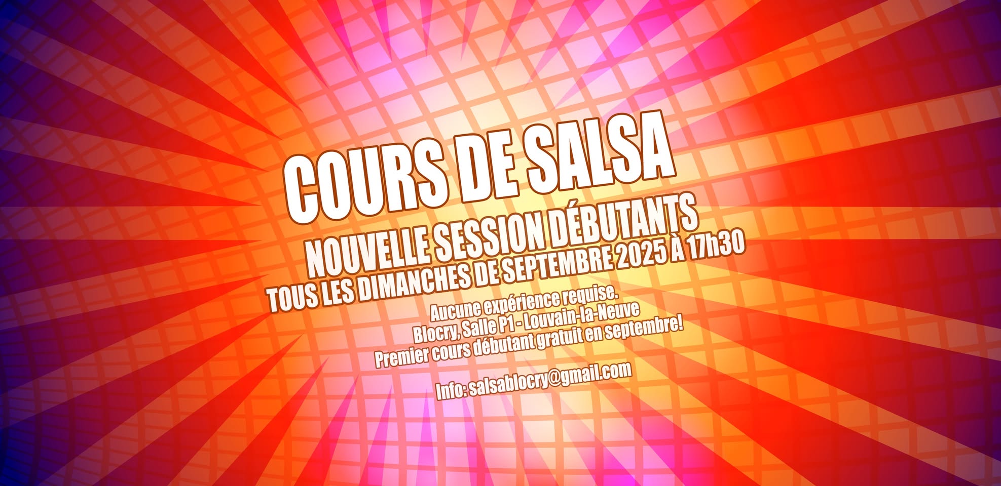 Cours Salsa débutants au Blocry (Louvain-la-Neuve)