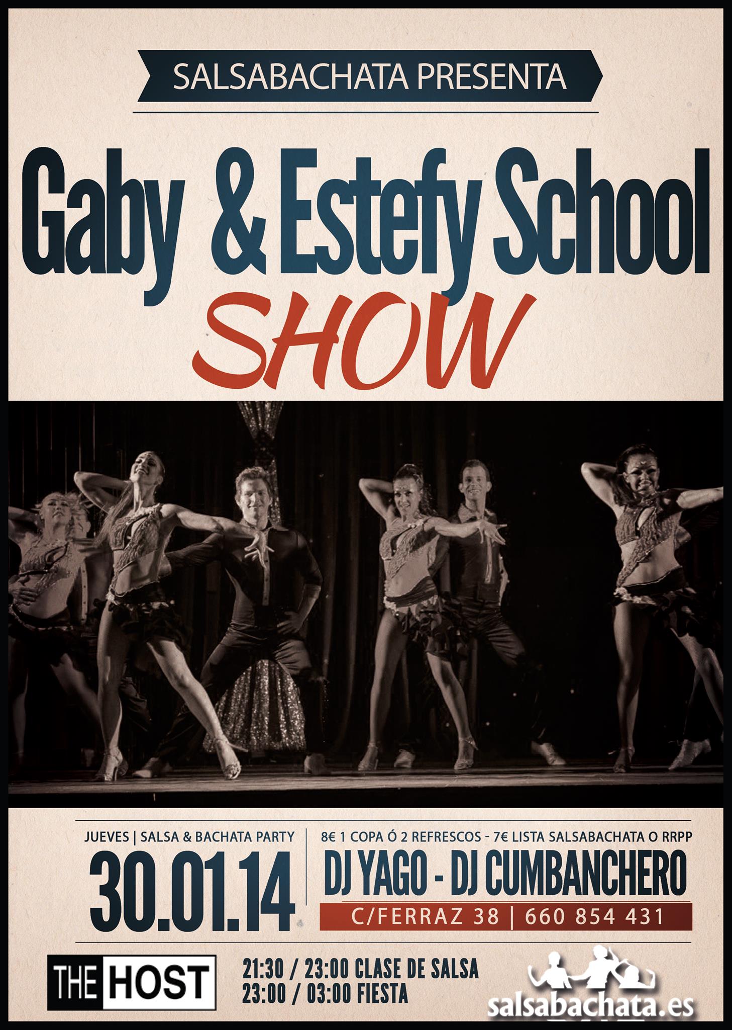 Gaby & Estefy School + sorteo de cd´s en THE HOST - Jueves 30 enero