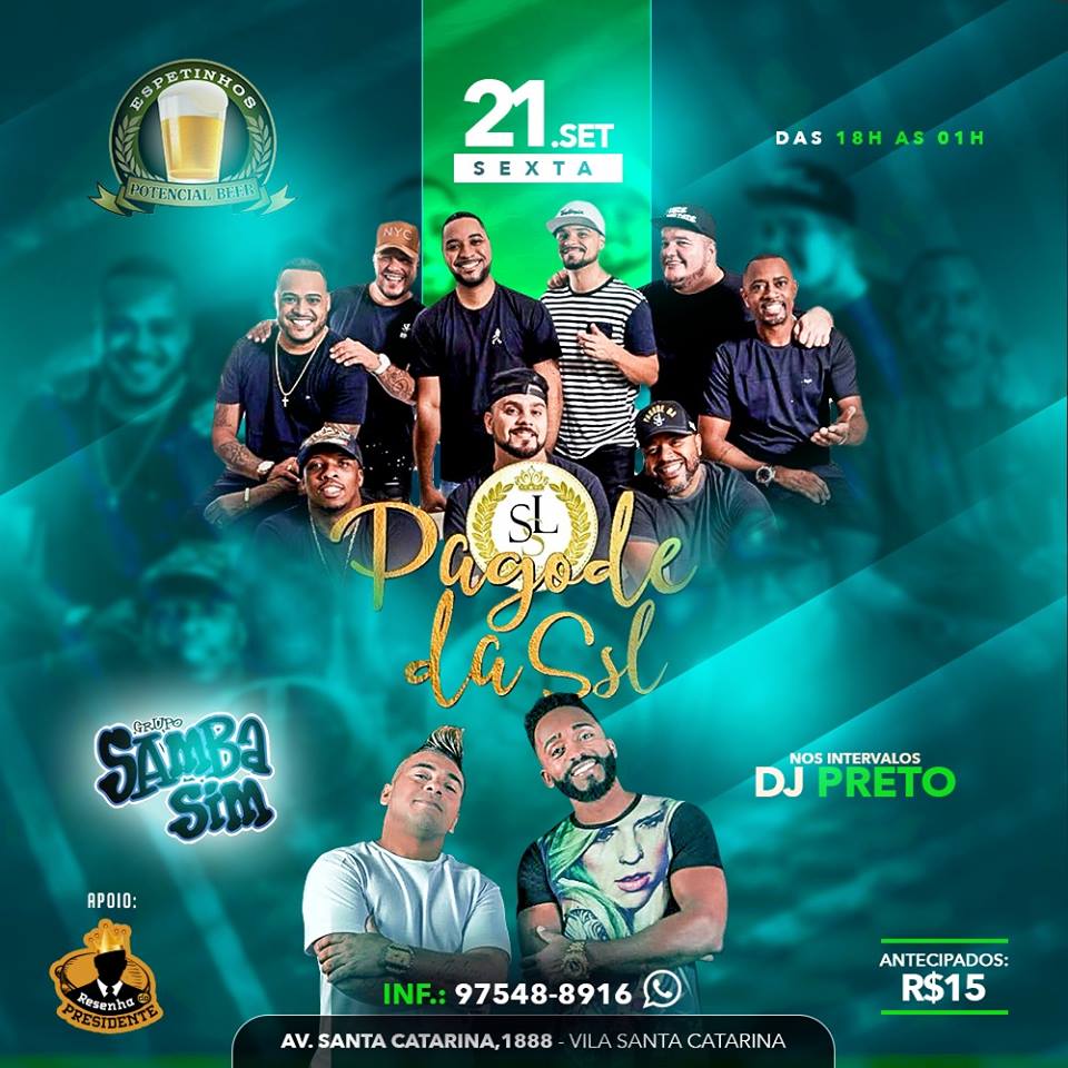Espetinho da Catarina - Segunda Sem Lei + Samba Sim
