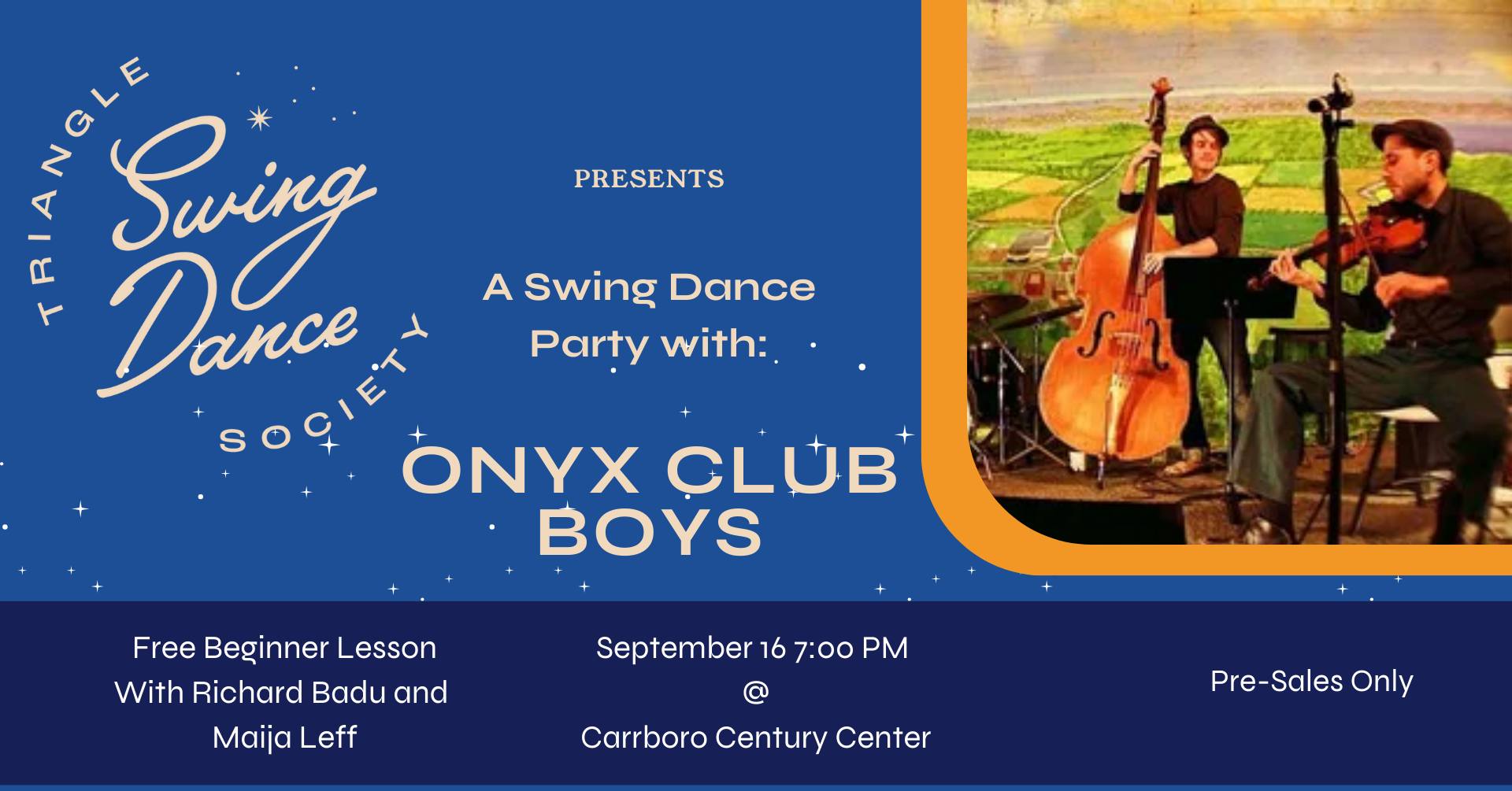Swing Dance Party with the Onyx Club Boys