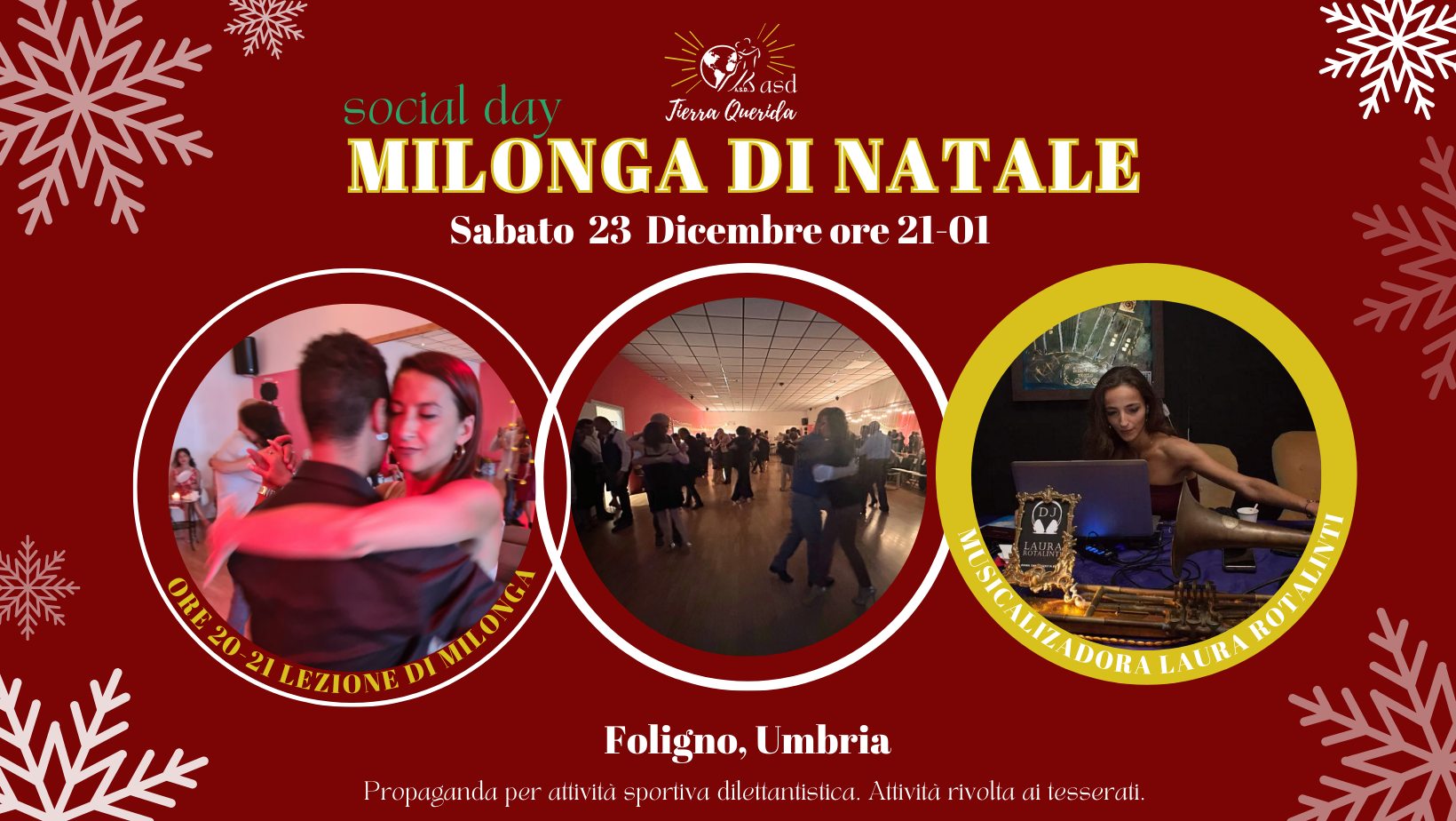 Milonga di Natale-social day di Tierra Querida