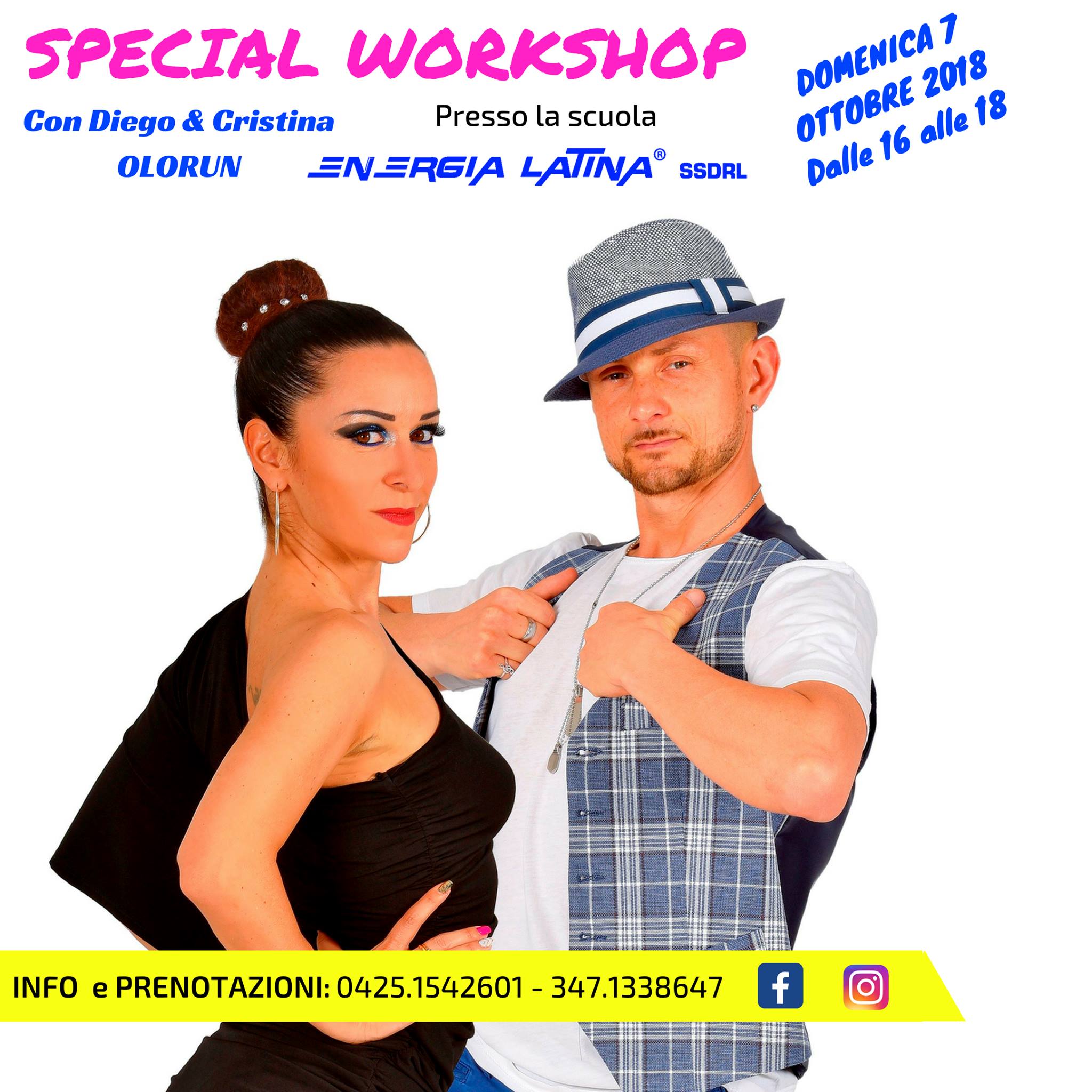Workshop Rumba e Gestualità con Diego e Cristina Olorun a Rovigo