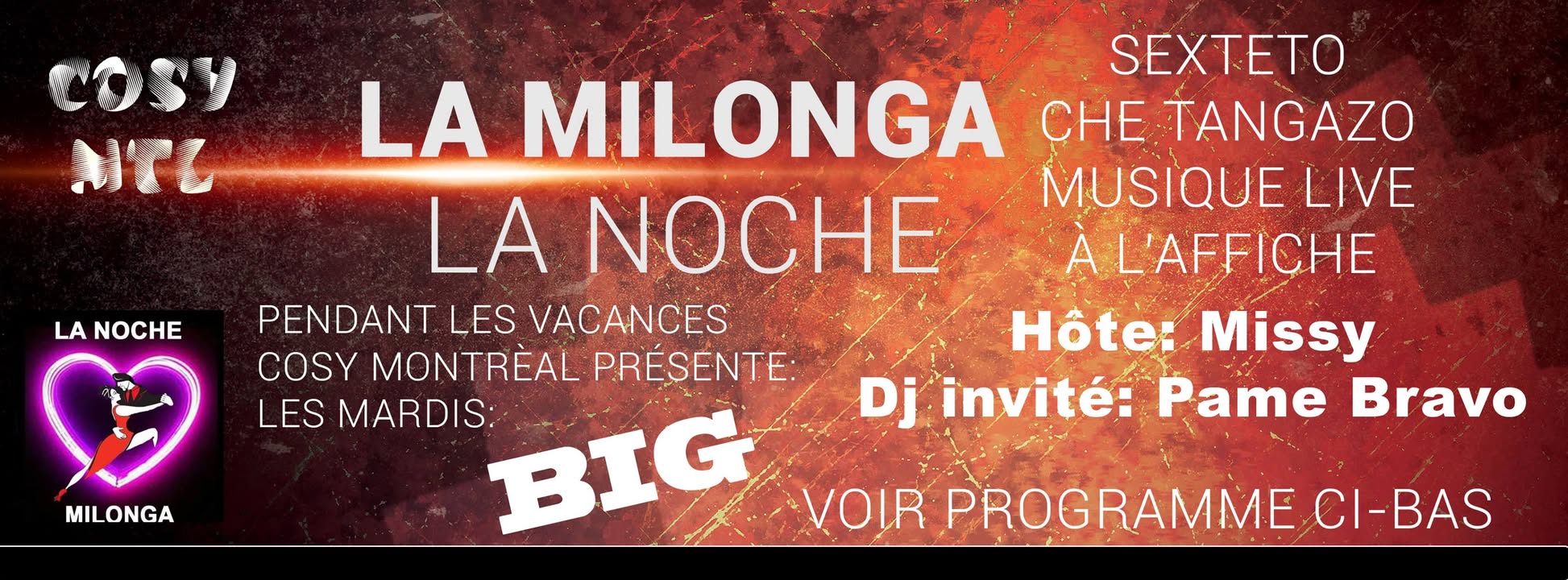 La Milonga de Mardis CHEZ COSY