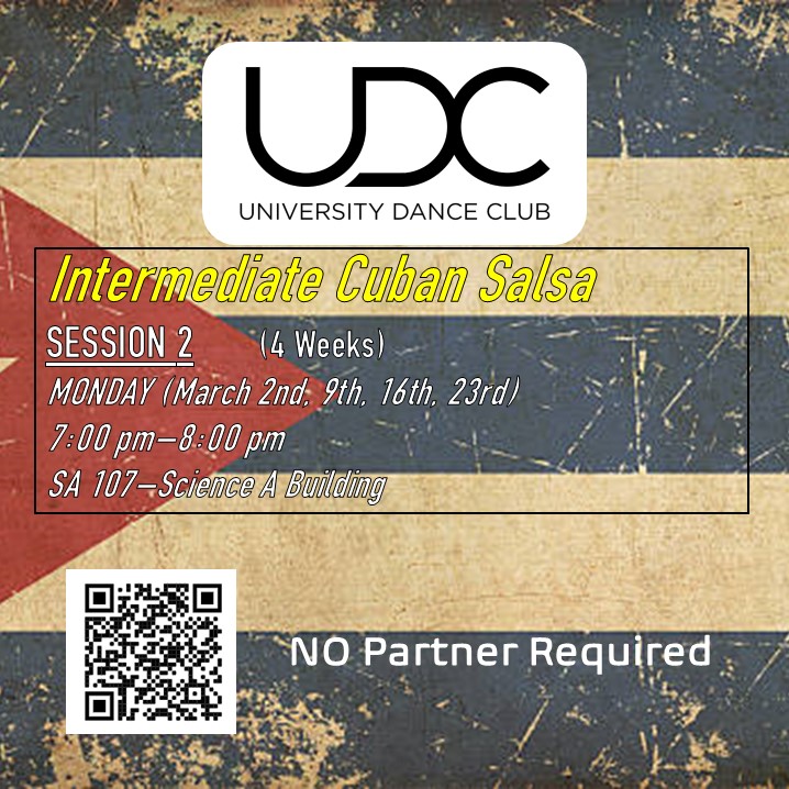 UDC Dance Classes - Intermediate Cuban Salsa - Session 2