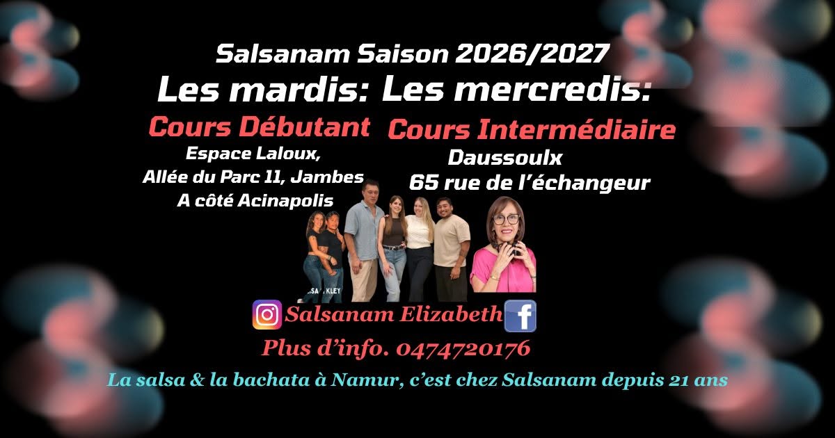 Cours Salsanam 2026 2027