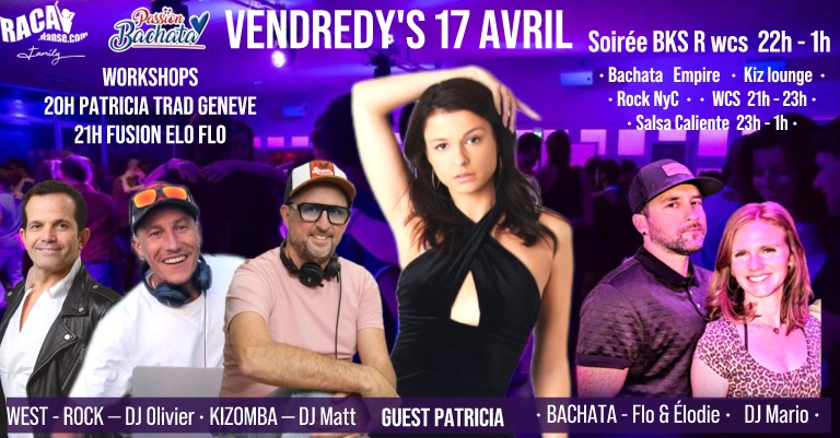 VENDREDY'S GUESTS - 17 Avril ANNECY SBK + Rock WCS
