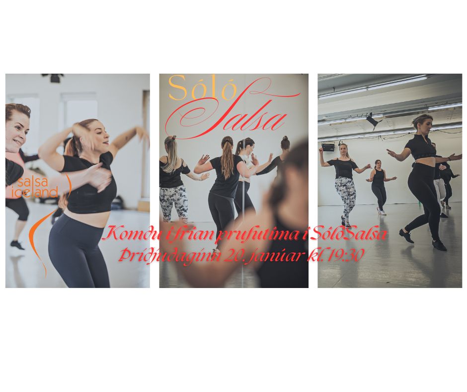 Ókeypis prufutími í sólósalsa -Free drop in class in SoloSalsa for beginners