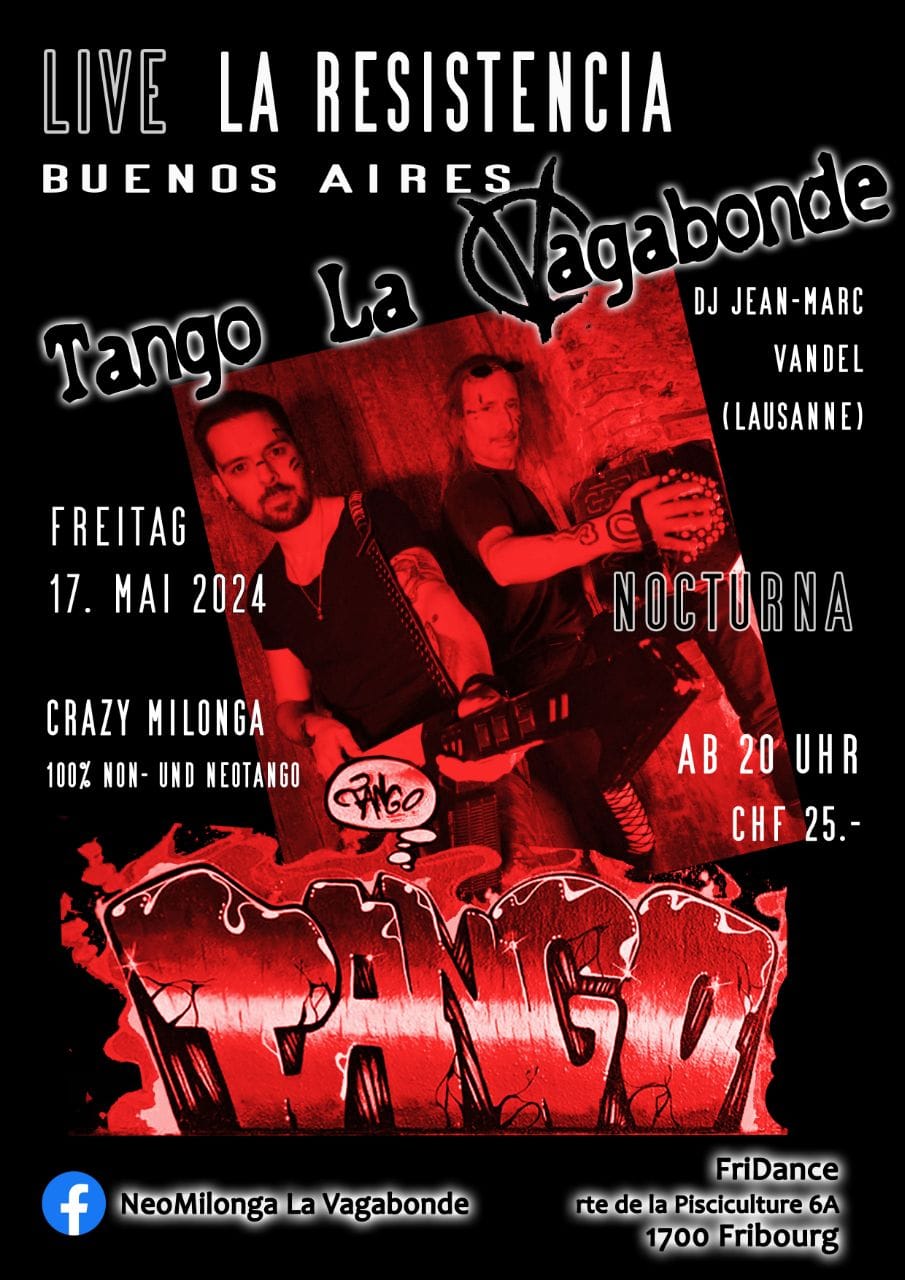 Crazy Night mit LIVE La Resistencia (Buenos Aires) & DJ Jean-Marc Vandel (Lausanne) und NOCTURNA