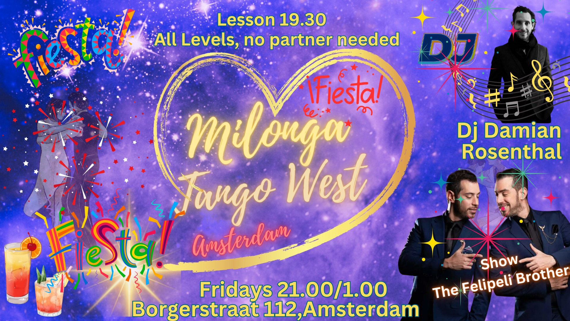 🥳Milinga "Tango West Amsterdam" La Fiesta🥳