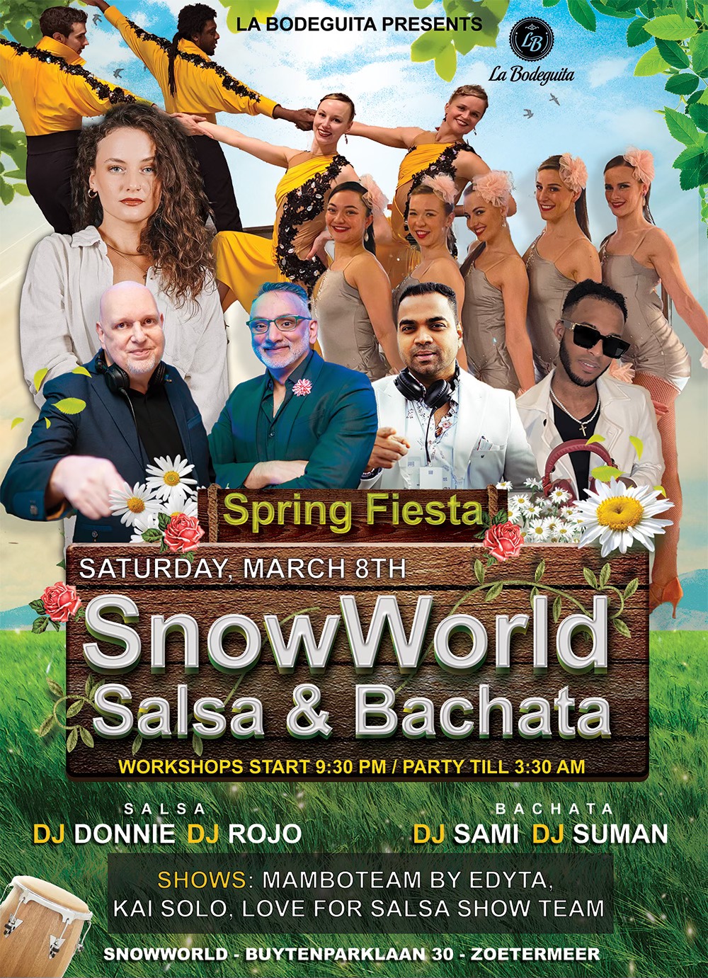 La Bodeguita Presents: SnowWorld Salsa & Bachata Spring Fiesta ๐ธ