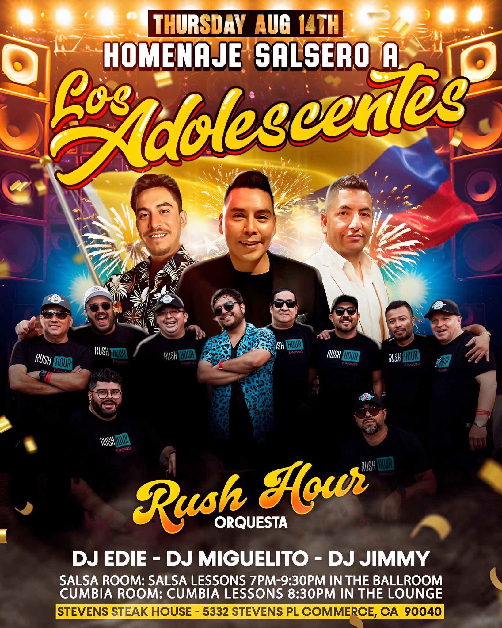 Homenaje Salsero a Los Adolescentes By L.A's new Sensation: Orquesta Rush Hour