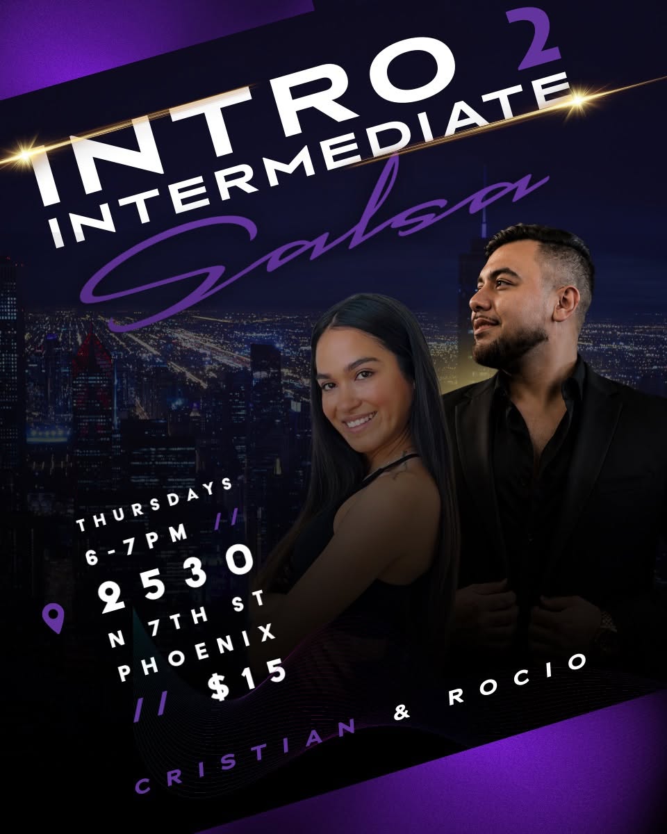 Thursday Intro-2 Intermediate Salsa with Cristian & Rocio!