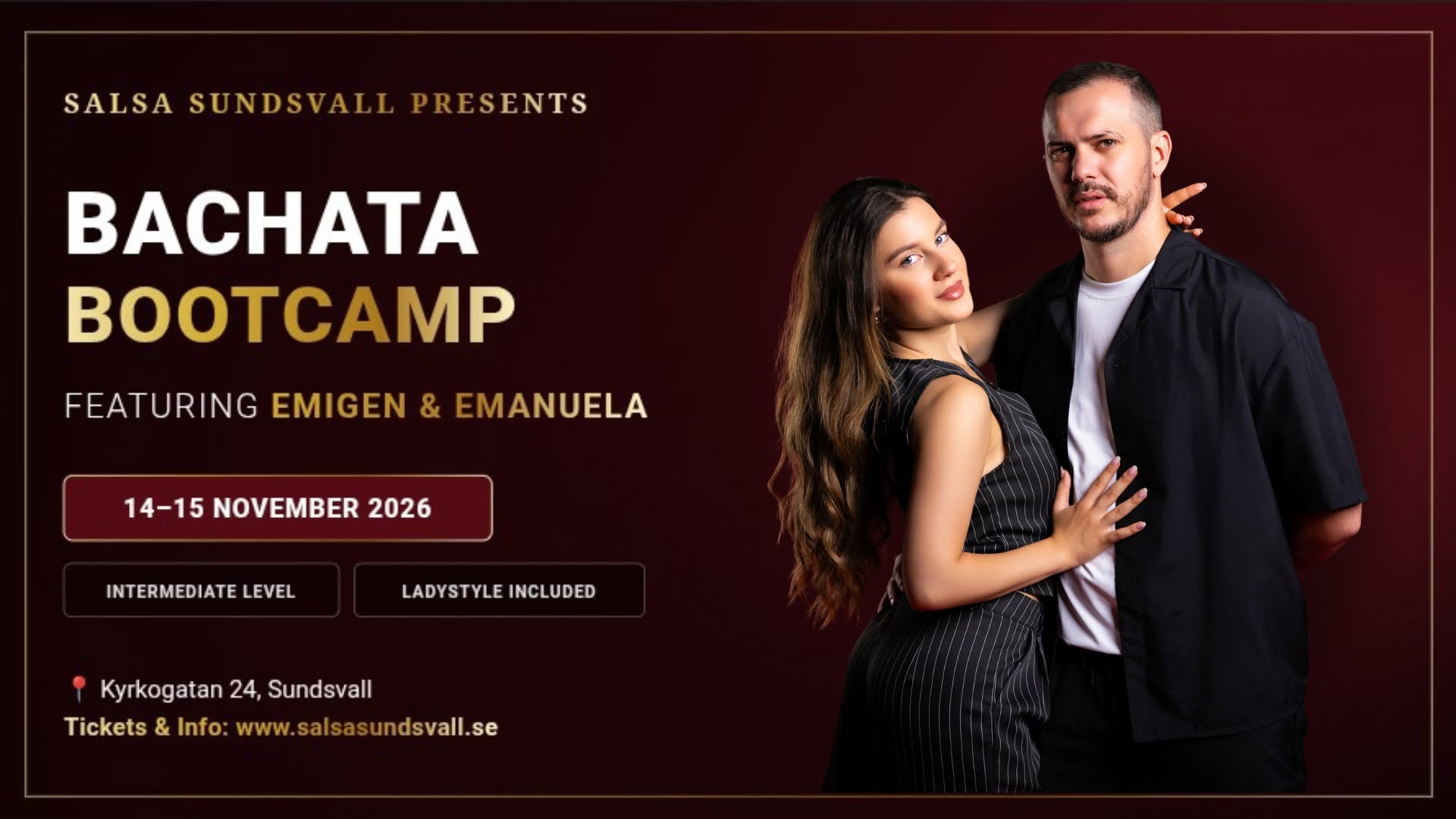 Bachata Bootcamp & Ladystyle ft. Emigen & Emanuela Sundsvall