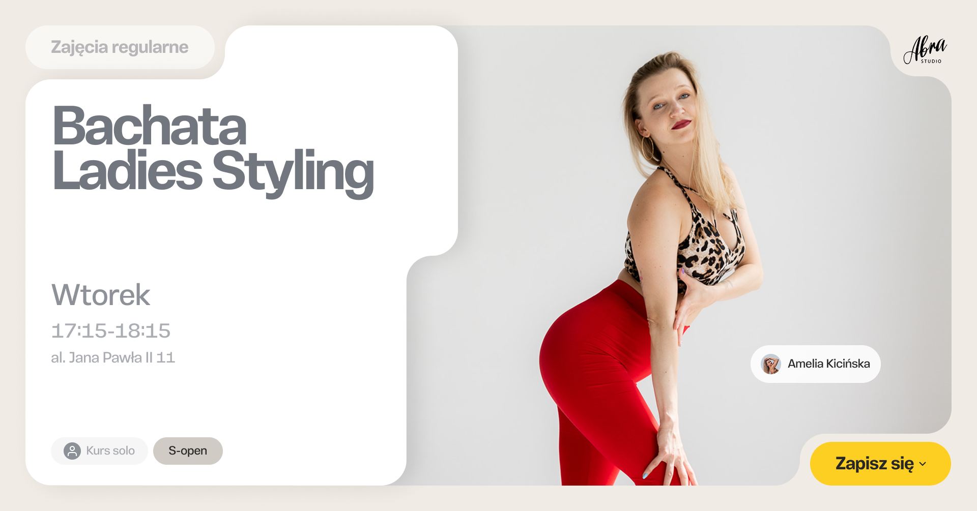 Bachata Ladies Styling z Amelią Kicińską poziom S-open
