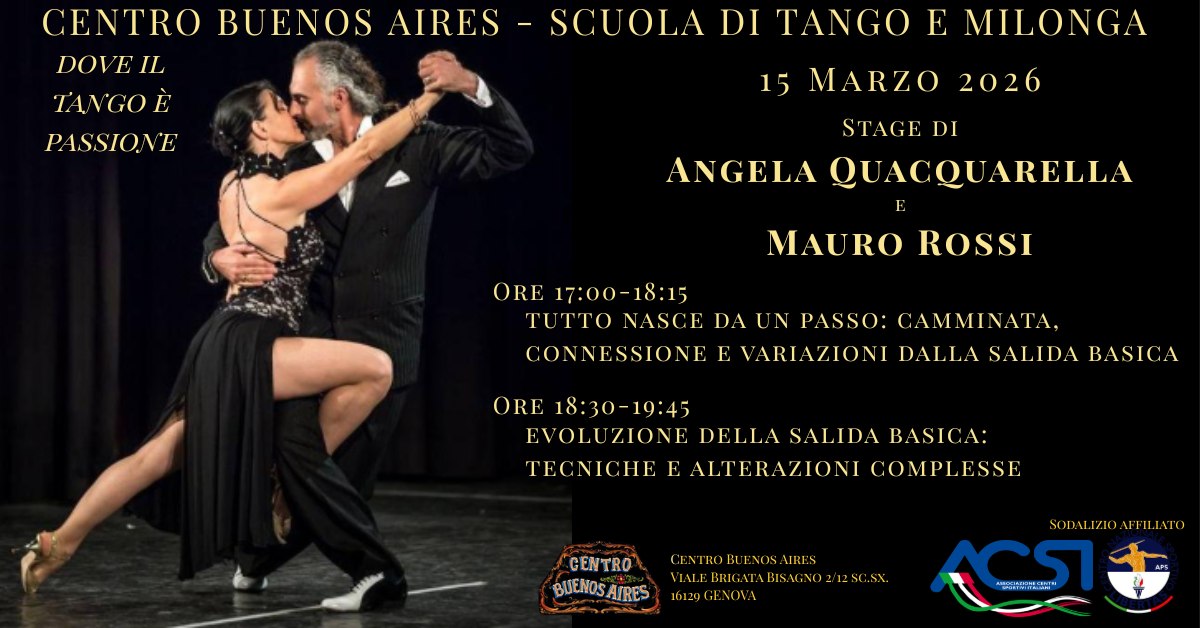 STAGE di ANGELA QUACQUARELLA e MAURO ROSSI