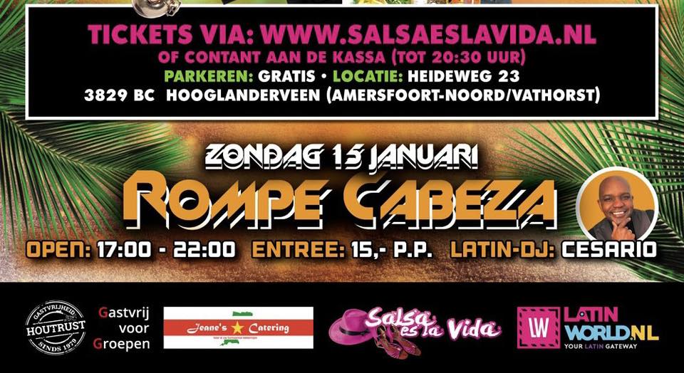 Latinband Rompe Cabeza @ Salsa Domingo Amersfoort (Vathorst Hooglanderveen)